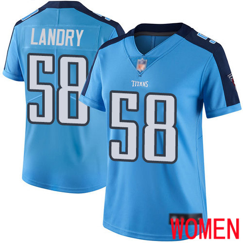 Tennessee Titans Limited Light Blue Women Harold Landry Jersey NFL Football #58 Rush Vapor Untouchable